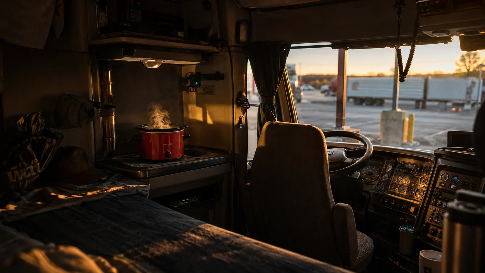 How to Cook Hot Meals in a Semi Truck Cab on a 12V Budget